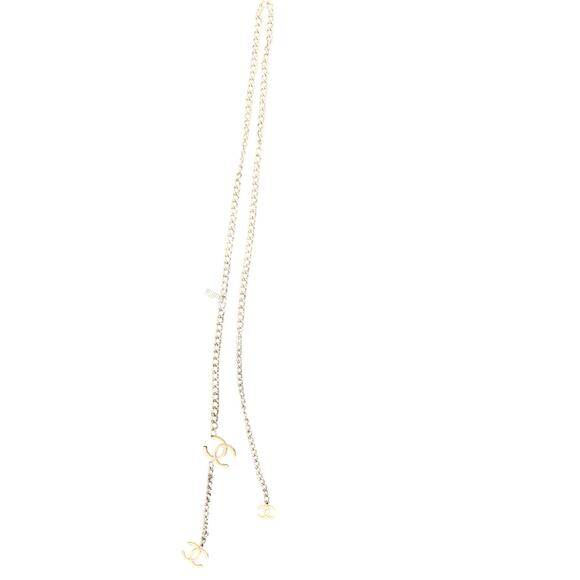 Gorgeous Rare VTG Chanel Chain Necklace/ Adjustable Belt XS - L Silver Tone CC’s - Picture 5 of 8